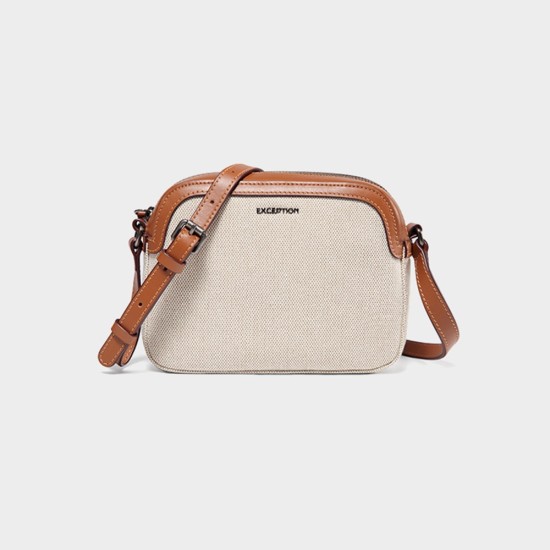 Canvas leisure bag single shoulder crossbody bag female texture cotton bag - Memoo.com