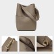 First layer cowhide vegetable basket bucket bag leather shoulder bag inner bag - Memoo.com