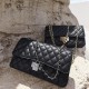 Female Baotou layer cowhide black small fragrant wind diamond check chain bag crossbody bag - Memoo.com