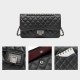 Female Baotou layer cowhide black small fragrant wind diamond check chain bag crossbody bag - Memoo.com