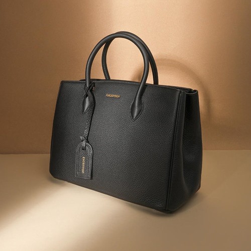 leather shopper tote