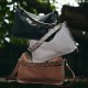 Meiji leather shoulder bag Large capacity crossbody bag - Memoo.com