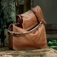 Meiji leather shoulder bag Large capacity crossbody bag - Memoo.com