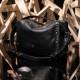 Meiji womens leather casual crossbody bag large capacity commuter bag soft bag - Memoo.com