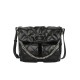 Meiji womens bag leather diamond chain underarm bag small fragrance crossbody bag - Memoo.com