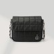 Diamond square bag handbag Leather shoulder bag small fragrance bag - Memoo.com