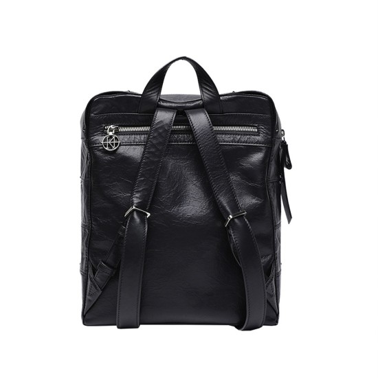 Leather backpack travel bag for men and women - Memoo.com