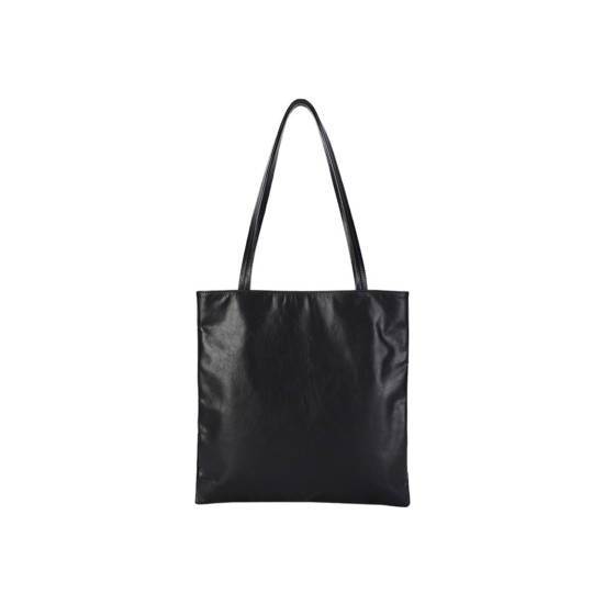 Leather leisure shopping bag, tote bag, shoulder bag - Memoo.com