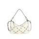 Leather rivet hand-held armpit crossbody bag, shoulder bag, mahjong bag - Memoo.com