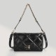 Leather light luxury diamond grid single shoulder armpit bag, commuting bag, crossbody bag, tote bag - Memoo.com