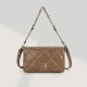 Leather light luxury diamond grid single shoulder armpit bag, commuting bag, crossbody bag, tote bag - Memoo.com