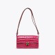 Alligator leather highlight arch bead shoulder and armpit crossbody bag - Memoo.com