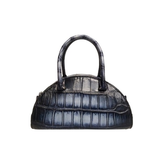 Alligator leather hand-rubbed seashell-stained shoulder bag for women - Memoo.com