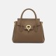 New high-end Kelly bag made of genuine leather for women, single shoulder handbag, cowhide crossbody bag - Memoo.com