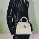 New high-end Kelly bag made of genuine leather for women, single shoulder handbag, cowhide crossbody bag