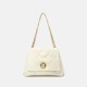 Cowhide diamond chain Bag Womens pleated bag large capacity single shoulder crossbody bag - Memoo.com