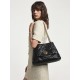 Cowhide diamond chain Bag Womens pleated bag large capacity single shoulder crossbody bag - Memoo.com