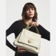 Cowhide diamond chain Bag Womens pleated bag large capacity single shoulder crossbody bag - Memoo.com