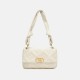 Top layer leather bag womens diamond leather shoulder armpit bag small square bag - Memoo.com