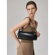 Super soft leather baguette oil wax leather underarm crossbody bag - Memoo.com