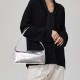 Super soft leather baguette oil wax leather underarm crossbody bag - Memoo.com