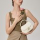 Leather, leather, pumpkin bag, crescent armpit bag, dumpling bag, handbag, shoulder bag - Memoo.com