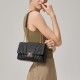 Leather chain bag, versatile cowhide shoulder crossbody bag, small square bag