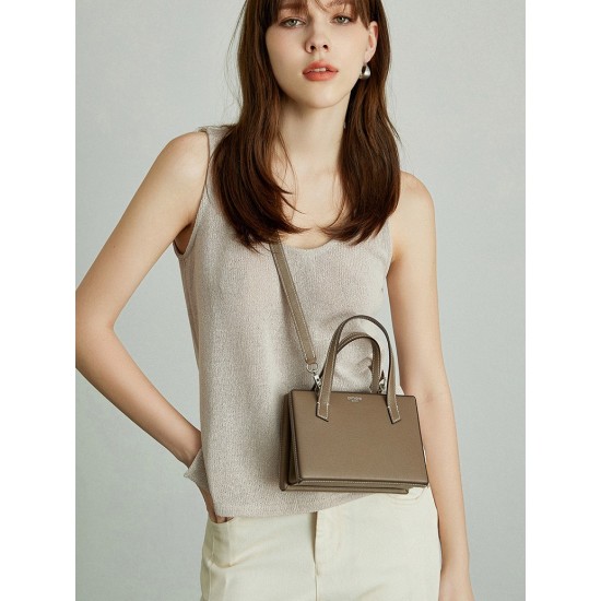 Retro fashion small box bag, womens small square bag, single shoulder crossbody handbag - Memoo.com