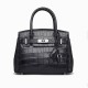 Nile crocodile leather womens handbag, platinum bag, shoulder bag, crossbody bag - Memoo.com