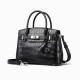 Nile crocodile leather womens handbag, platinum bag, shoulder bag, crossbody bag - Memoo.com