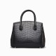 Nile crocodile leather womens handbag, platinum bag, shoulder bag, crossbody bag - Memoo.com