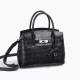 Nile crocodile leather womens handbag, platinum bag, shoulder bag, crossbody bag - Memoo.com