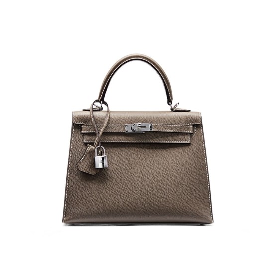 Hand sewn EP leather top layer womens bag Kelly bag handbag crossbody bag - Memoo.com