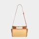 Summer series bamboo root hand-held rectangular crossbody small bamboo bag - Memoo.com