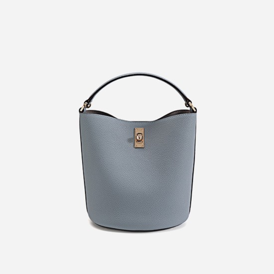 Leather bucket bag, womens light luxury handbag, crossbody - Memoo.com