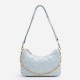 Real leather womens bag crossbody bag fashionable sheepskin armpit bag womens crescent bag - Memoo.com