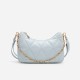 Real leather womens bag crossbody bag fashionable sheepskin armpit bag womens crescent bag - Memoo.com