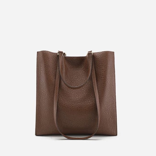 Leather womens bag shoulder bag armpit bag tote bag - Memoo.com