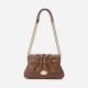 Minimally designed Maillard style pleated small bag, light luxury shoulder bag - Memoo.com