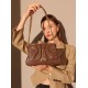 Minimally designed Maillard style pleated small bag, light luxury shoulder bag - Memoo.com