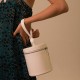 Cylindrical bucket bag, hand-held bag, hand-held womens bag - Memoo.com