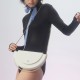 Shoulder, crossbody, hand-held, leather womens bag, semi-circular bag - Memoo.com