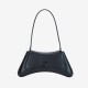 Autumn new black cowhide leather covered single piece handbag