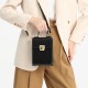 Leather vertical square bag commuting fashionable cowhide womens bag - Memoo.com