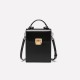 Leather vertical square bag commuting fashionable cowhide womens bag - Memoo.com