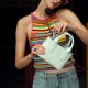 Retro minimalist square bag made of cowhide, shoulder and crossbody, original womens bag - Memoo.com