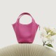 Top layer cowhide bucket bag Womens vegetable basket bag Crossbody tote bag - Memoo.com